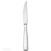 Oneida Stiletto Stainless Steel Table Fork, Silver - 9 1/2" Steak Knife 12/Case