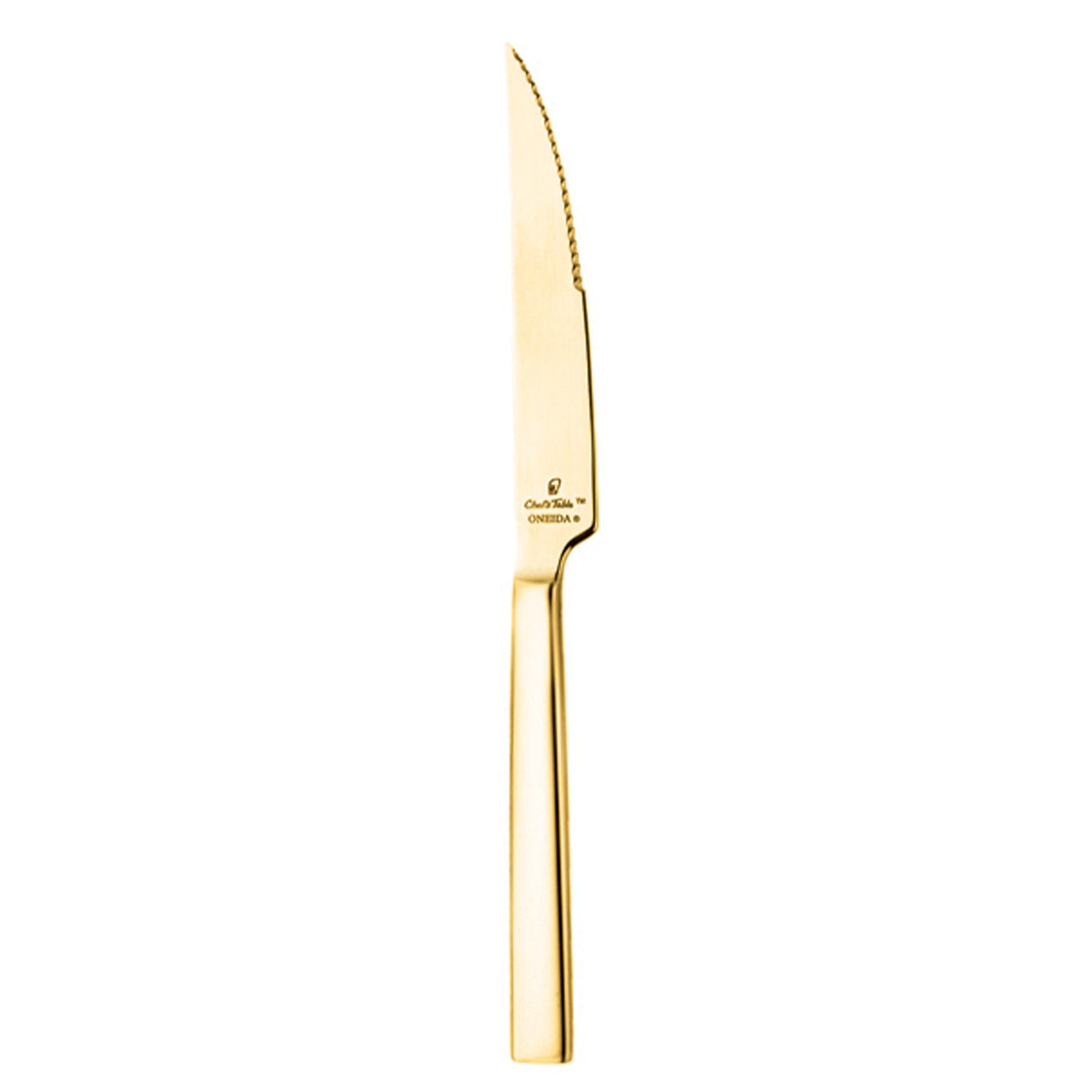 Oneida Chef's Table Stainless Steel Dinner Fork, Gold, 12/Case - 10"
