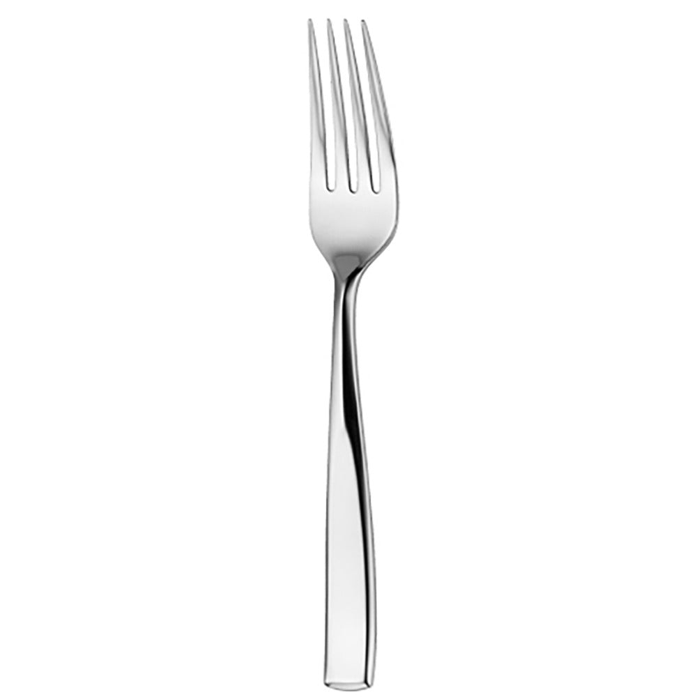 Oneida Tidal Stainless Steel Dessert Fork, Silver, 12/Case - 8 1/2" European Table Fork