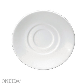 Oneida F1130000500 Gemini Bone China Saucer, 6 1/4" Diameter, White, 36/Case - Default Title