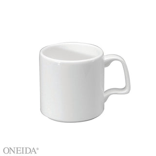Oneida F1130000563 Gemini Bone China Mug, 11 oz., White, 24/Case - Default Title