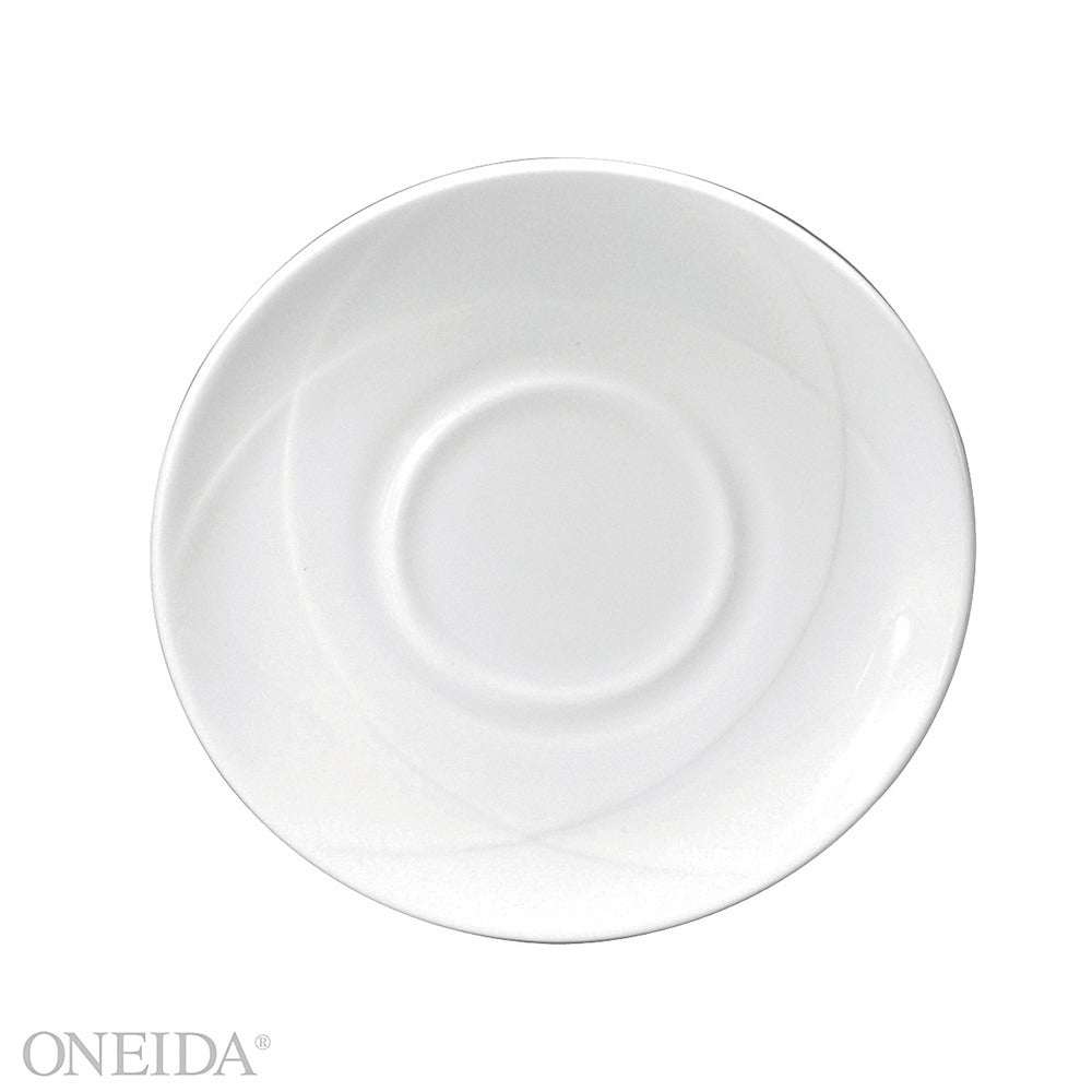 Oneida F1150000500 Vision Bone China Saucer, 6 1/4" Diameter, White, 36/Case - Default Title