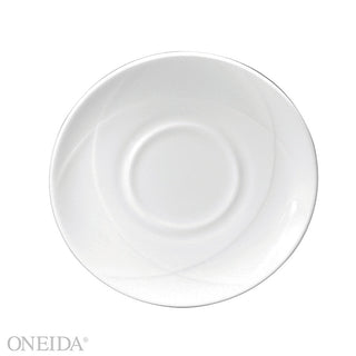 Oneida F1150000500 Vision Bone China Saucer, 6 1/4" Diameter, White, 36/Case - Default Title