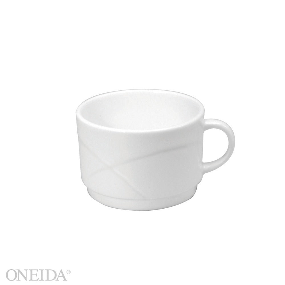 Oneida Vision Bone China Cup, White, 36/Case - 8.5 oz.