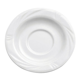 Buffalo R4510000501 Arcadia Porcelain Saucer, 5 5/8" Diameter, White, 36/Case - Default Title
