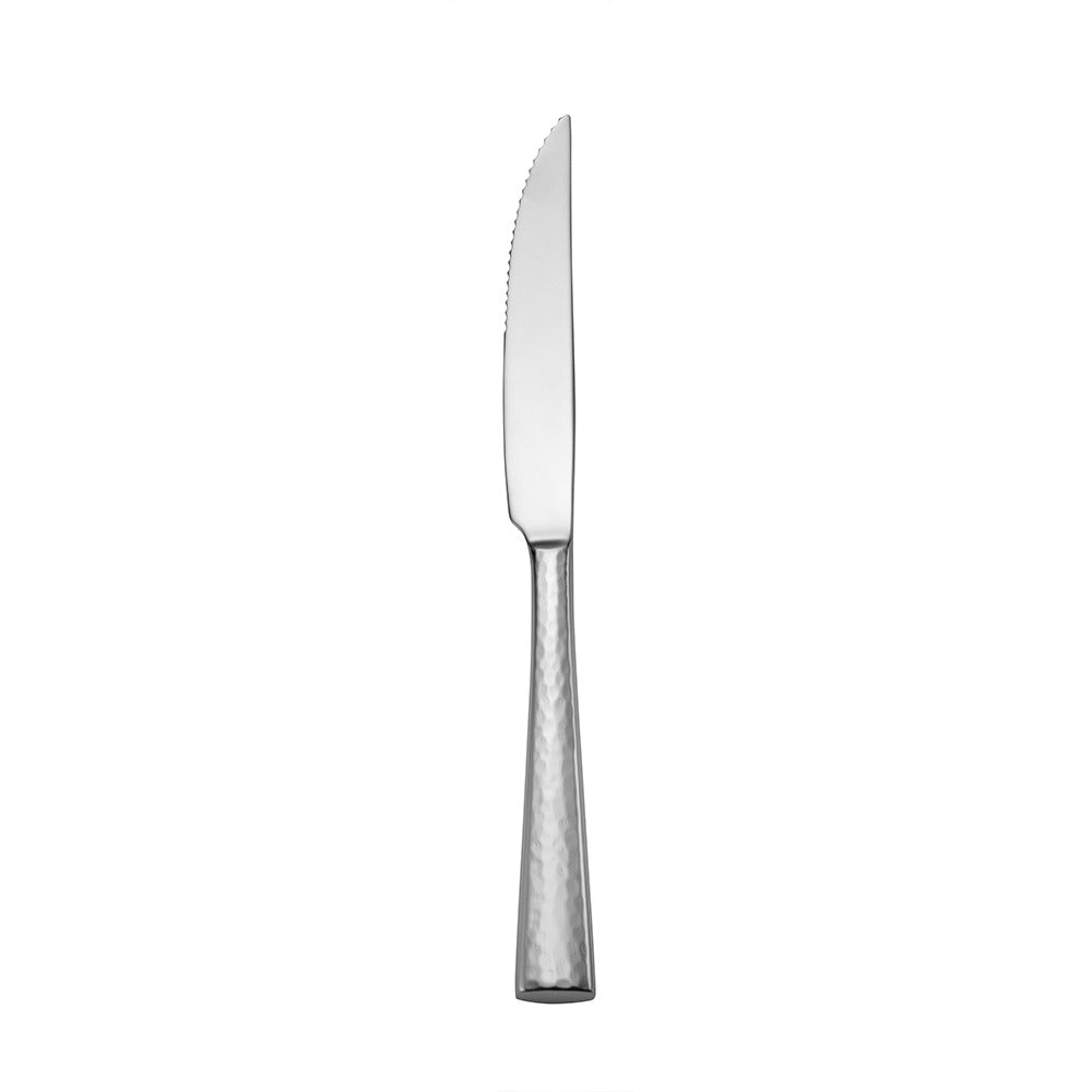 Oneida Cabria Stainless Steel Meat Fork, Silver, 12/Case - 9 1/2" Steak Knife Solid Handle