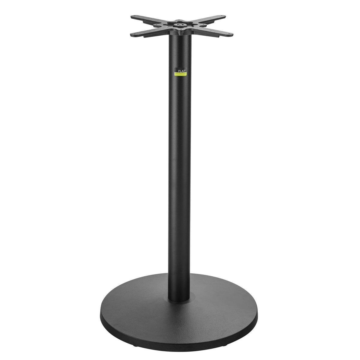 FLAT Tech Table Base, 22" Diameter, Black - Cast Iron