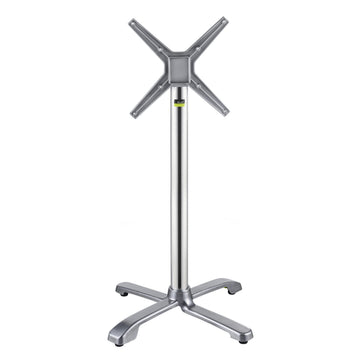 FLAT Tech CT4335 Powder Coated Aluminum Table Base, 26" x 26", Silver - Default Title