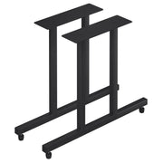 FLAT Tech Table Base, 1 1/2" Wide, Black - 36"