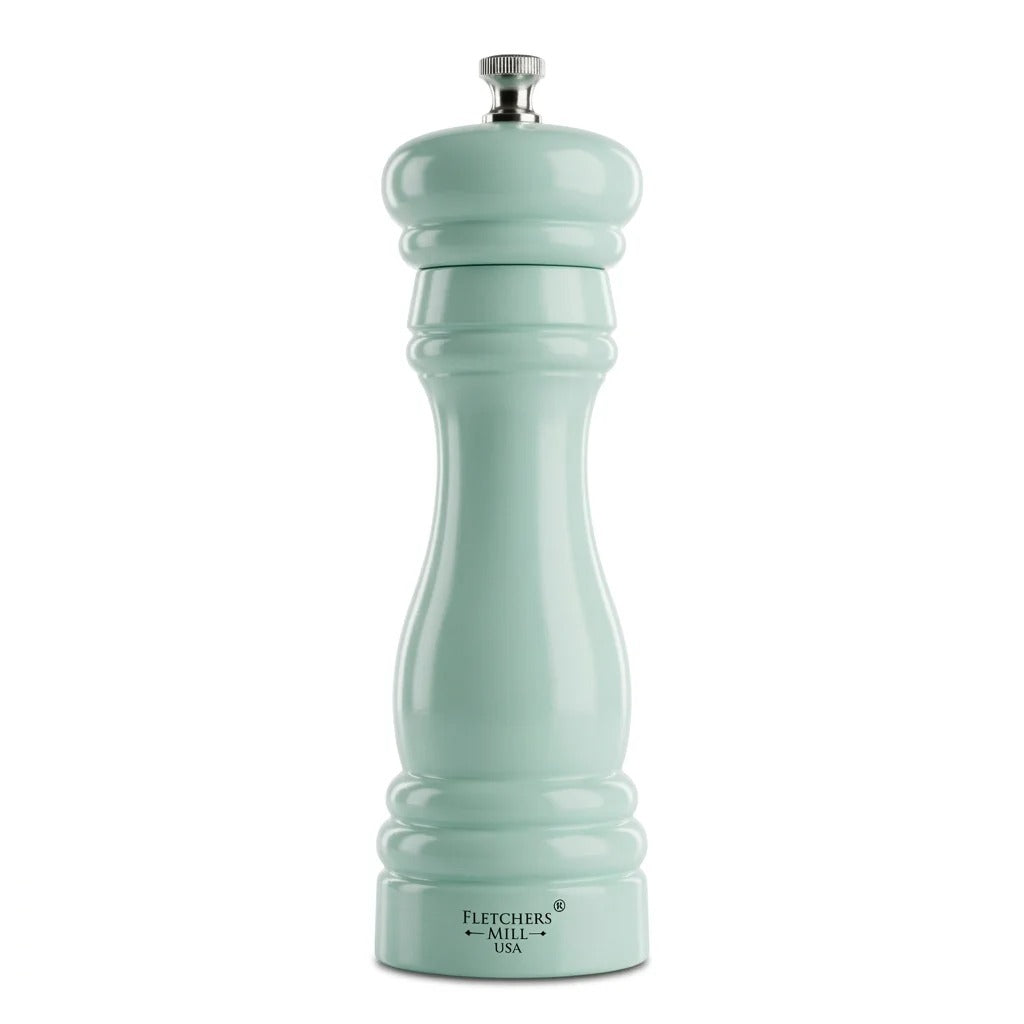 Fletchers' Mill Federal Wood Pepper Mill, 6" High - Seafoam