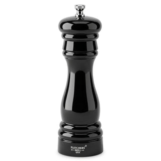 Fletchers' Mill Federal Wood Pepper Mill, 6" High - Black