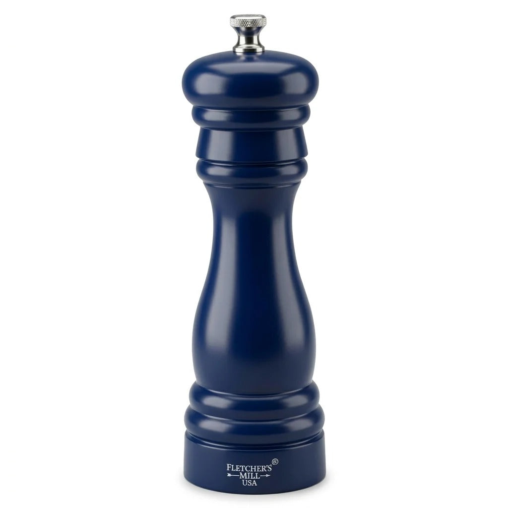 Fletchers' Mill Federal Wood Pepper Mill, 6" High - Cobalt