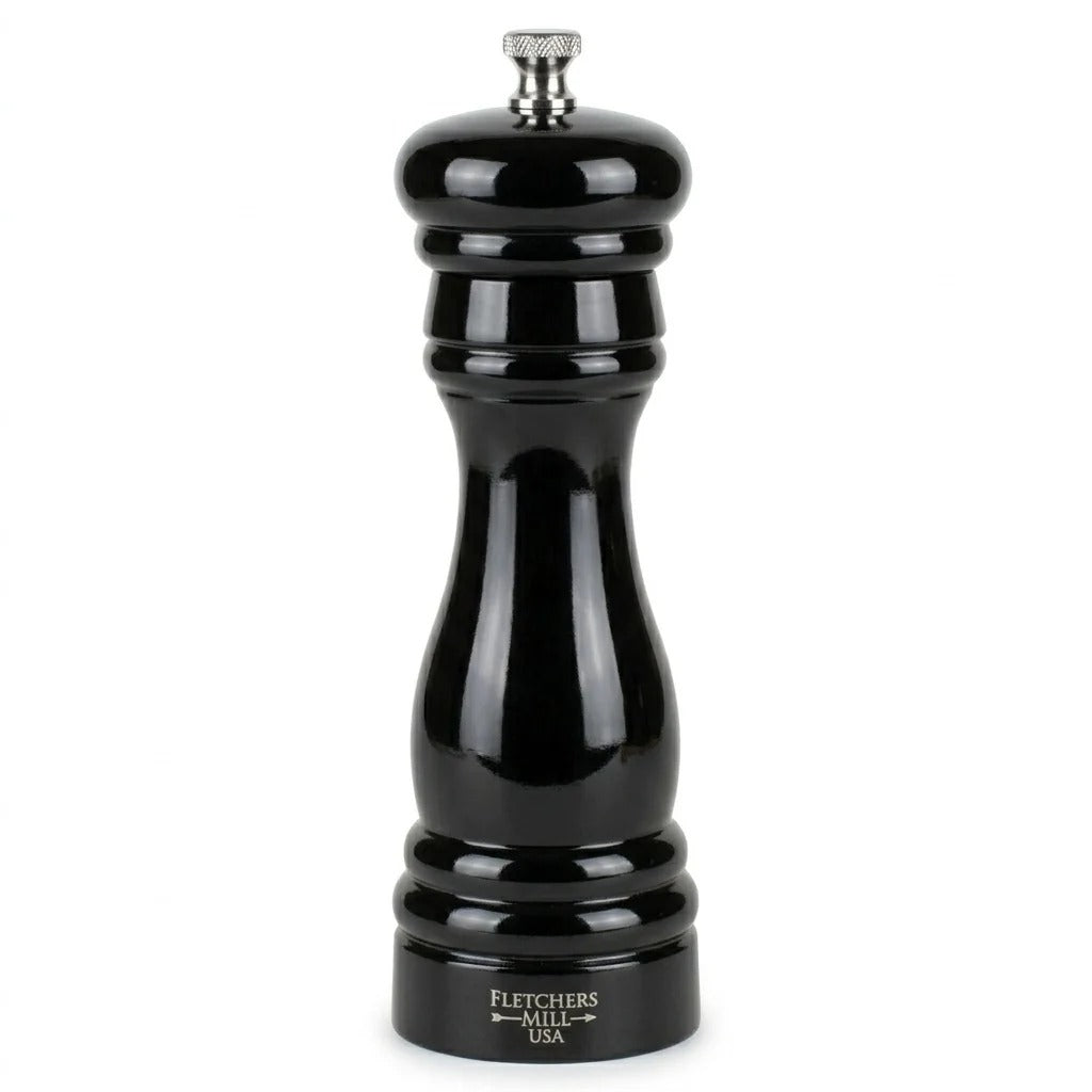 Fletchers' Mill FED06SM21 Federal Wood Salt Mill, 6" High, Black - Default Title