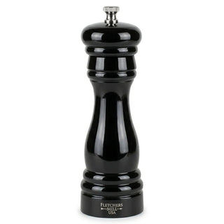 Fletchers' Mill FED06SM21 Federal Wood Salt Mill, 6" High, Black - Default Title