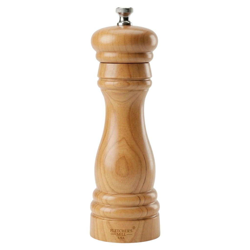 Fletchers' Mill Federal Wood Pepper Mill, 8" High - Cherry