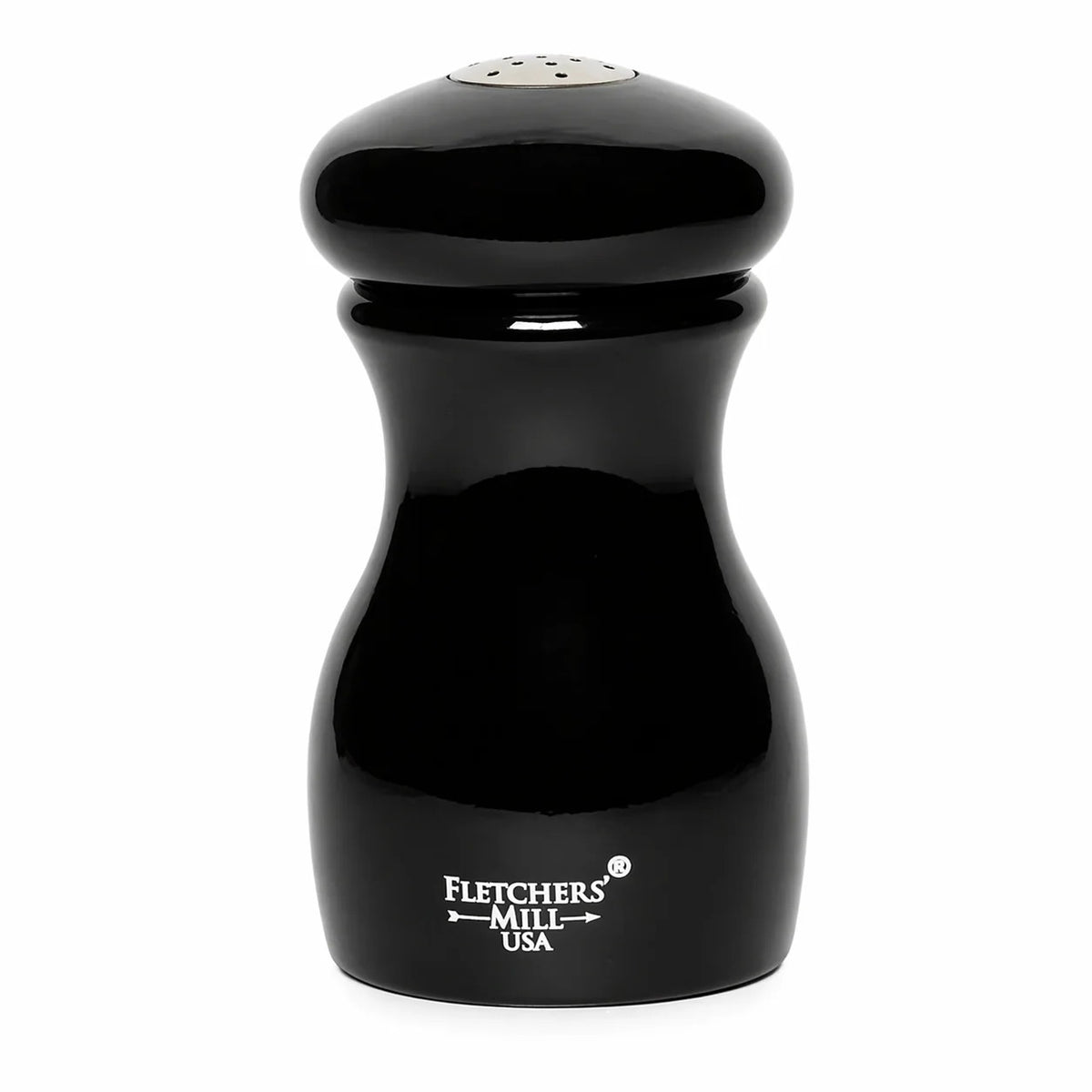 Fletchers' Mill MAR04SS21 Fletchers’ Mill Marsala Wood Salt Shaker, 4" High, Black - Default Title