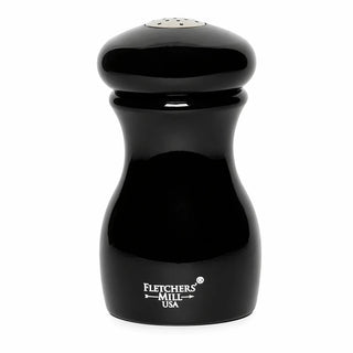 Fletchers' Mill MAR04SS21 Fletchers’ Mill Marsala Wood Salt Shaker, 4" High, Black - Default Title