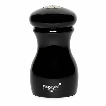 Fletchers' Mill MAR04SS21 Fletchers’ Mill Marsala Wood Salt Shaker, 4" High, Black - Default Title