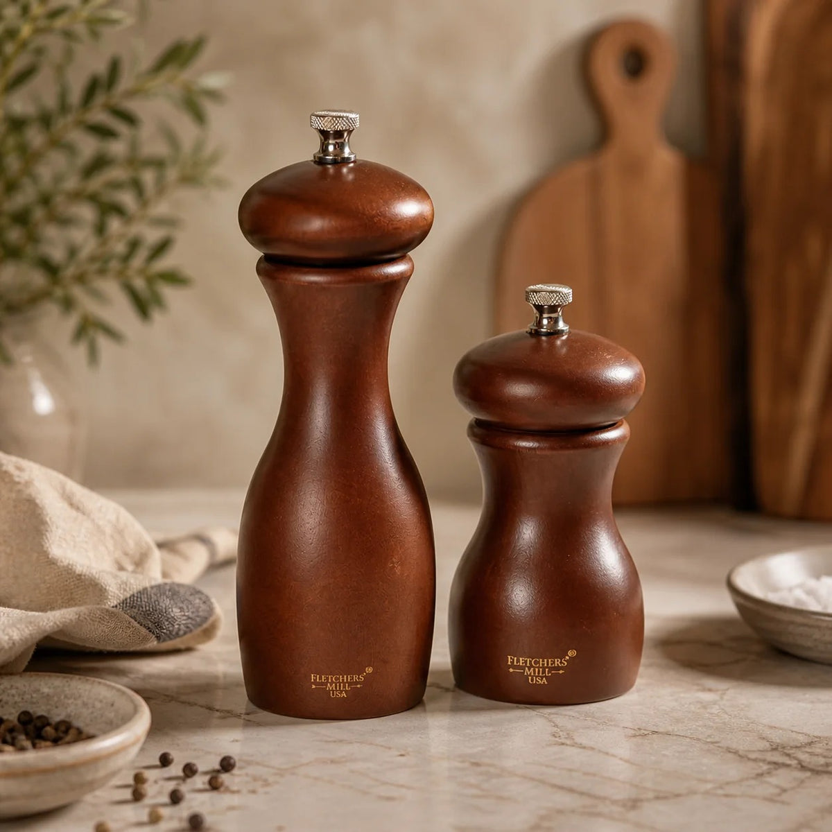 Fletchers' Mill Fletchers’ Mill Marsala Wood Pepper Mill, 12" High - photo 2