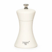 Fletchers' Mill SIE04SM24 Sierra Wood Salt Mill, 4" High, White - Default Title