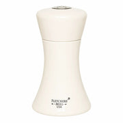 Fletchers' Mill SIE04SS24 Sierra Wood Salt Shaker, 4" High, White - Default Title
