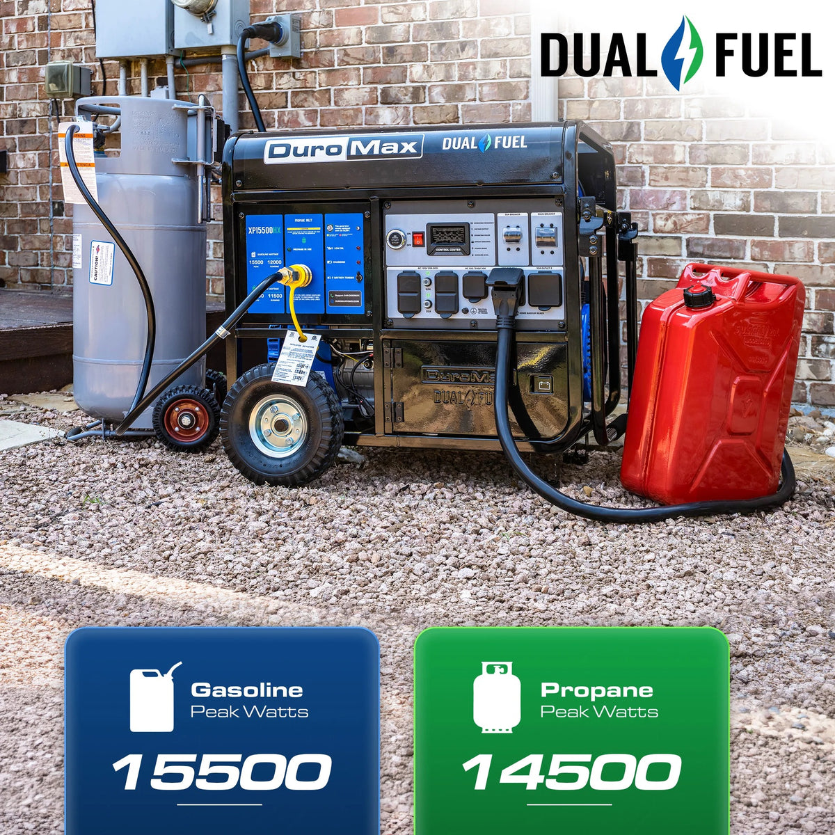 DuroMax XP10000HX Portable Generator, 30" x 29", 120/240V - photo 2