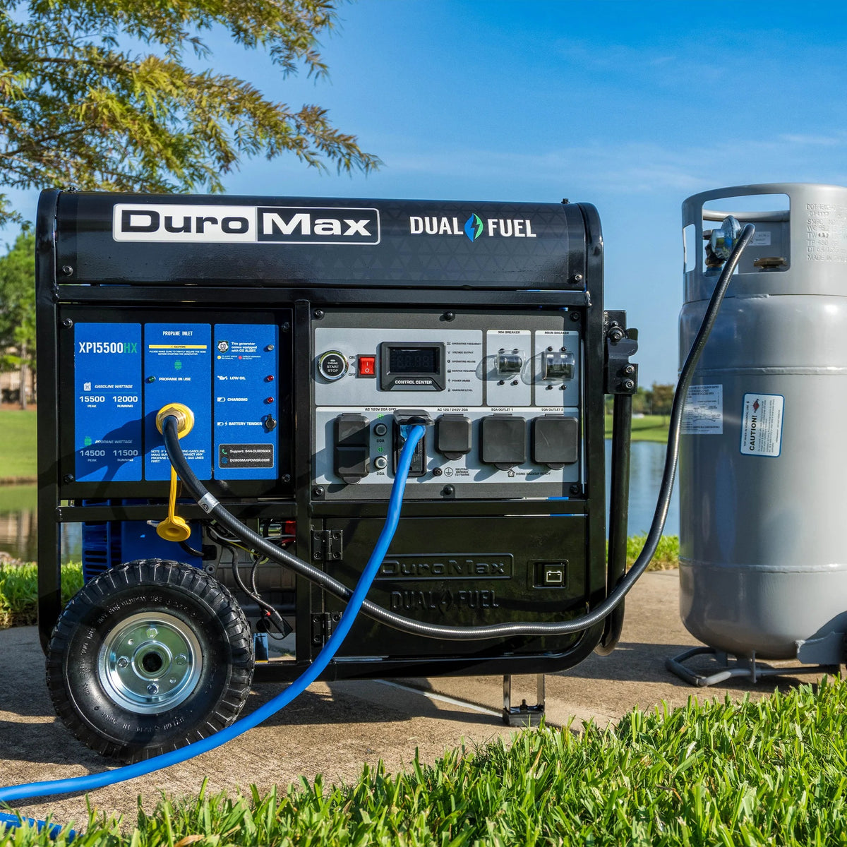 DuroMax XP10000HX Portable Generator, 30" x 29", 120/240V - photo 6