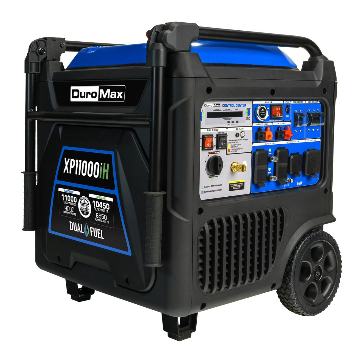 DuroMax Inverter Generator, 25" x 26 3/16", 120-240V - 11,000W