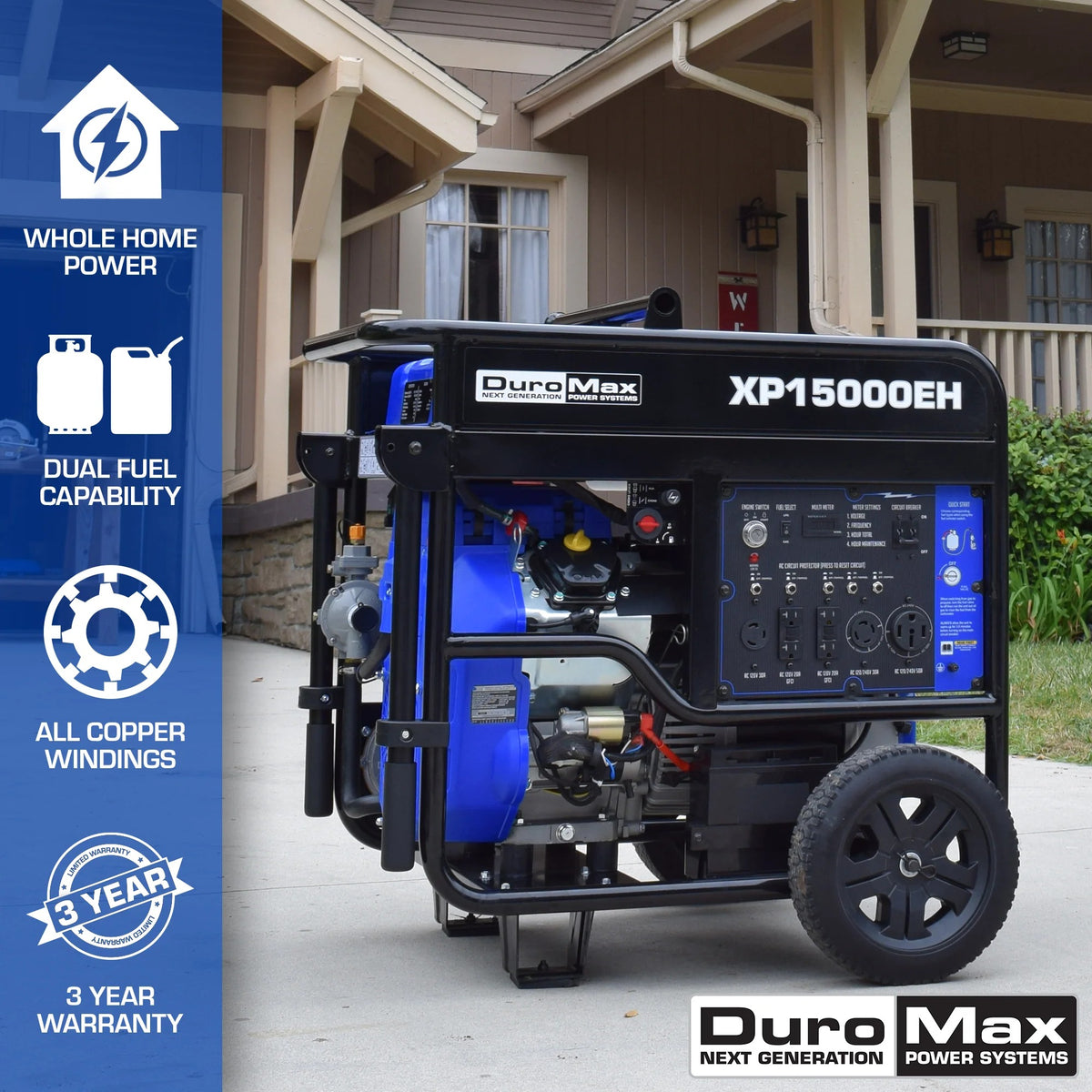 DuroMax XP15000E Generator, 35" Wide, 120V - photo 2