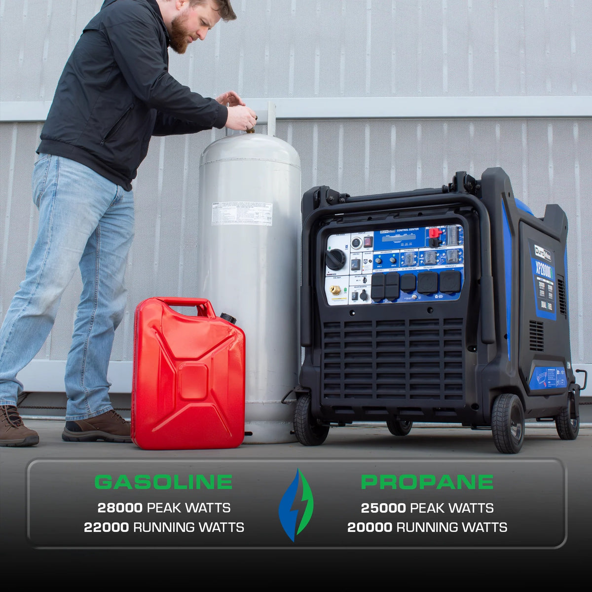 DuroMax XP9000IH Inverter Generator, 21" x 27", 120/240V - photo 2