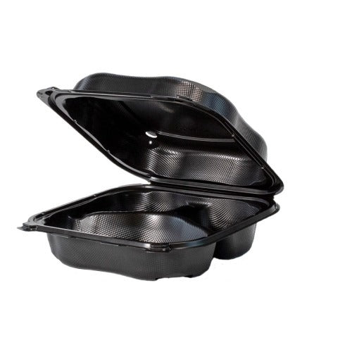 Genpak CLX203---3L Polypropylene Container, 8 5/16" x 8 3/8", Black, 150/Case - Default Title