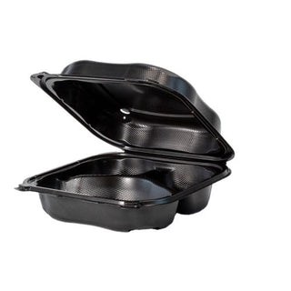 Genpak CLX203---3L Polypropylene Container, 8 5/16" x 8 3/8", Black, 150/Case - Default Title