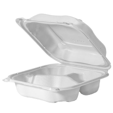 Genpak Polypropylene Container, 2 7/8" High, Clear, 150/Case - 8 3/8"