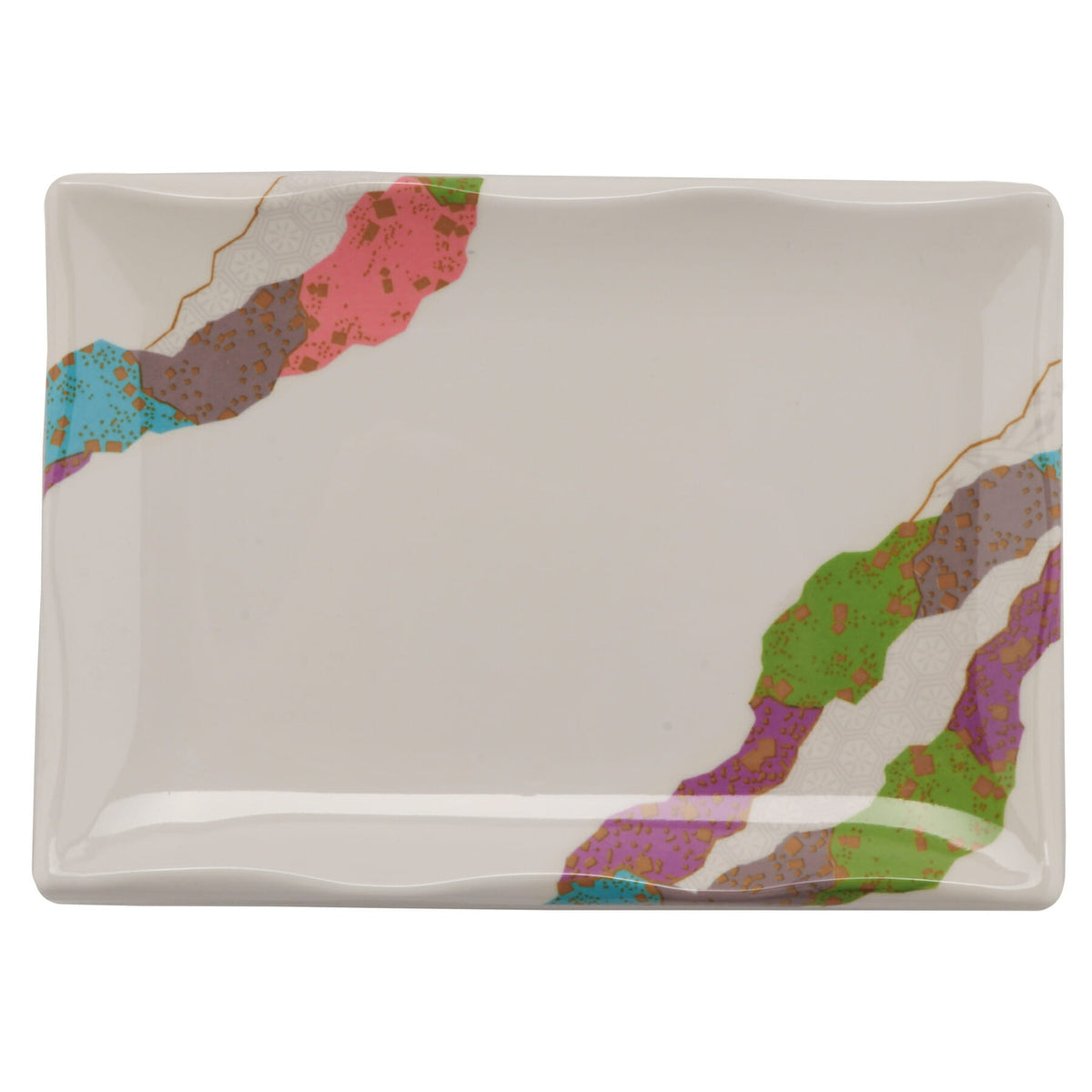 G.E.T. Enterprises 142-20-CO GET Contemporary Melamine Plate, 5 1/2" x 8", White, 12/Pack - photo 2