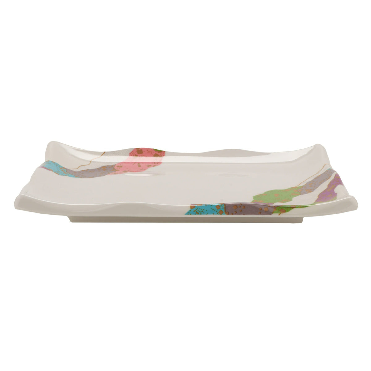 G.E.T. Enterprises 142-20-CO GET Contemporary Melamine Plate, 5 1/2" x 8", White, 12/Pack - photo 3