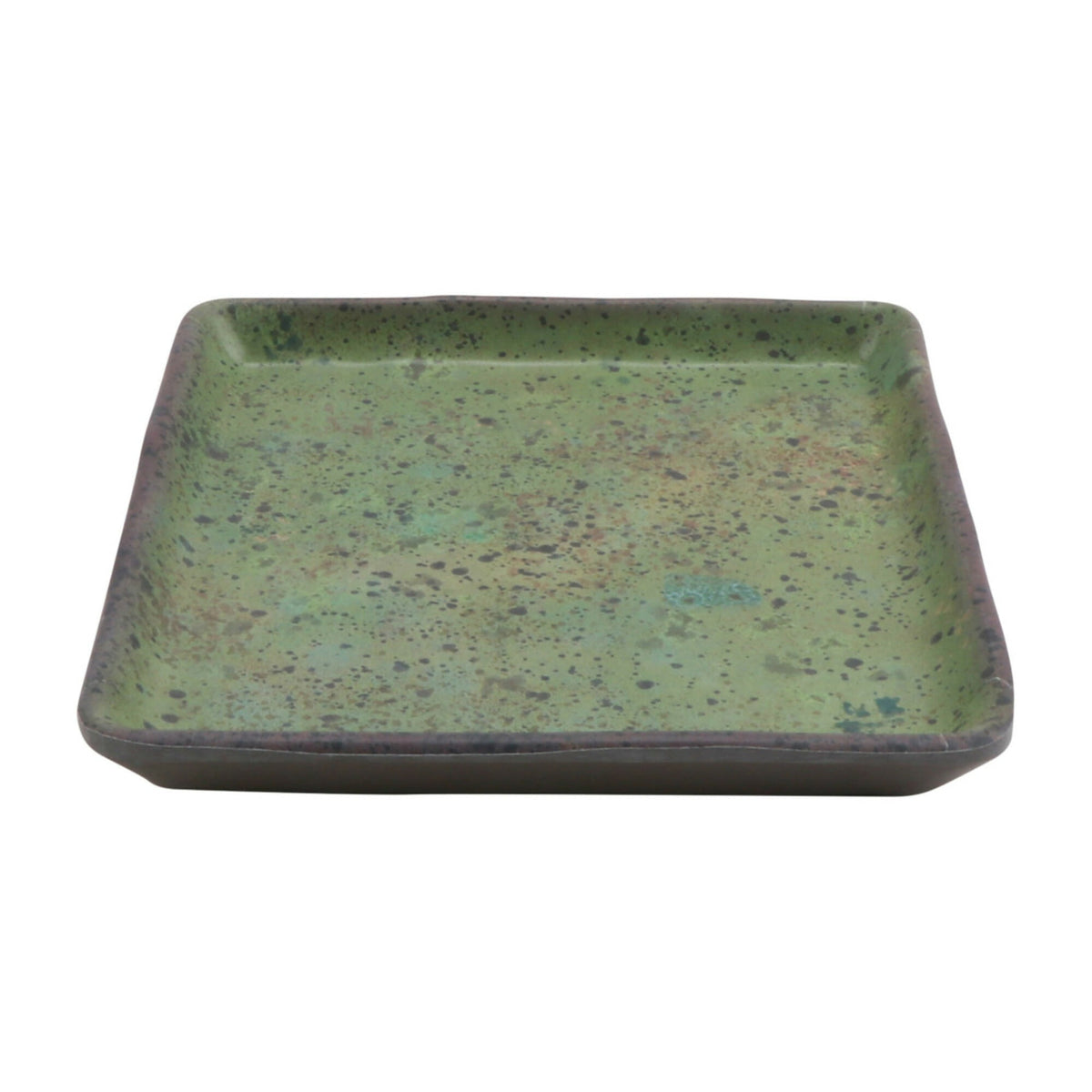 cheforward 20030 Savor Melamine Plate, 4" x 4", 24/Case - Green