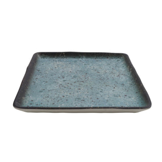 cheforward 20031 Savor Melamine Plate, 6" x 6", 24/Case - Blue