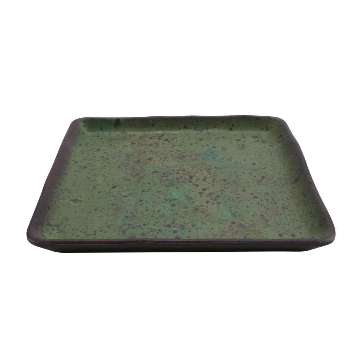 cheforward 20031 Savor Melamine Plate, 6" x 6", 24/Case - Green