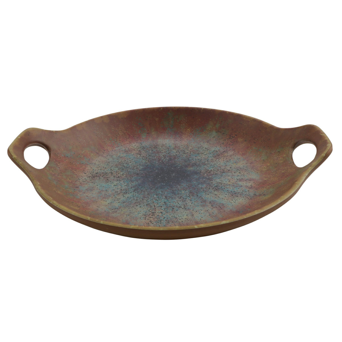 cheforward 20580 Savor Melamine Plate, 9 1/16" Diameter, 12/Case - Clay Azul Iris