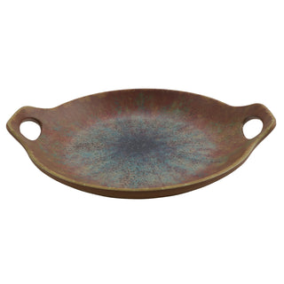 cheforward 20580 Savor Melamine Plate, 9 1/16" Diameter, 12/Case - Clay Azul Iris