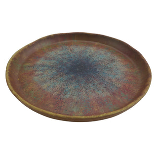 cheforward 21141 Savor Melamine Plate, 10" Diameter, 12/Case - Clay Azul Iris