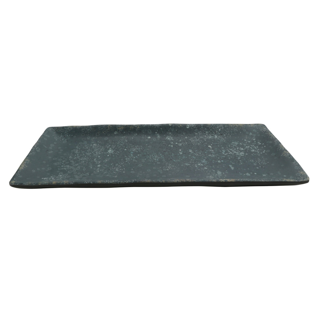 cheforward 23123 Savor Melamine Plate, 5 1/8" x 12", 12/Case - Black