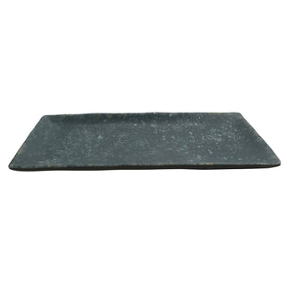 cheforward 23123 Savor Melamine Plate, 5 1/8" x 12", 12/Case - Black