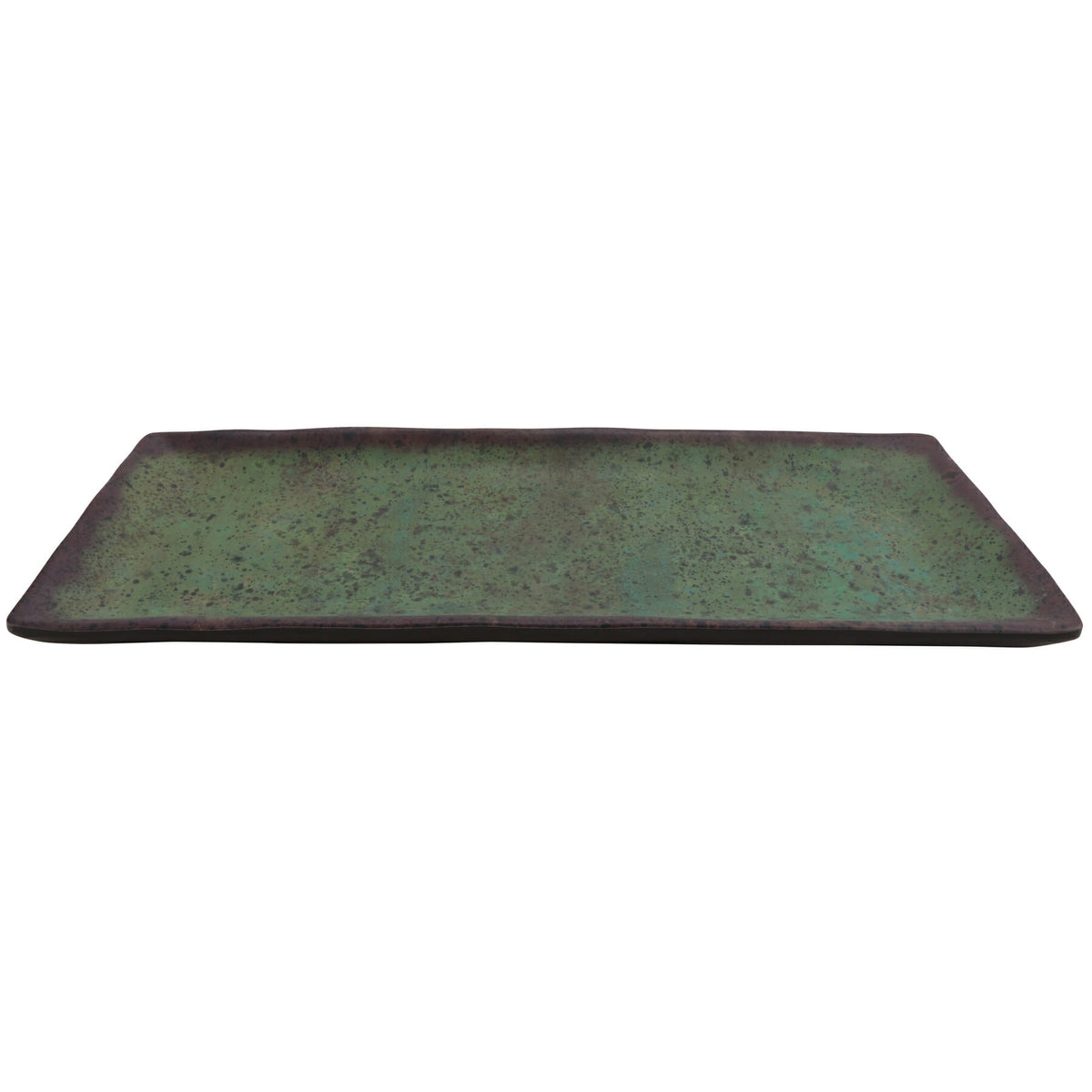 cheforward 23123 Savor Melamine Plate, 5 1/8" x 12", 12/Case - Green
