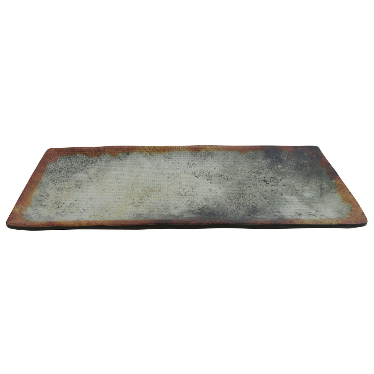 cheforward 23123 Savor Melamine Plate, 5 1/8" x 12", 12/Case - Gray