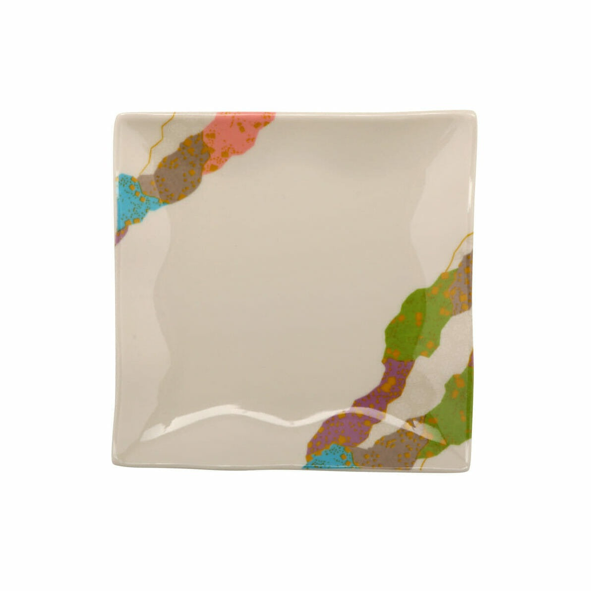 G.E.T. Enterprises 252-10-CO GET Contemporary Melamine Plate, 4" x 4", White, 24/Case - photo 2