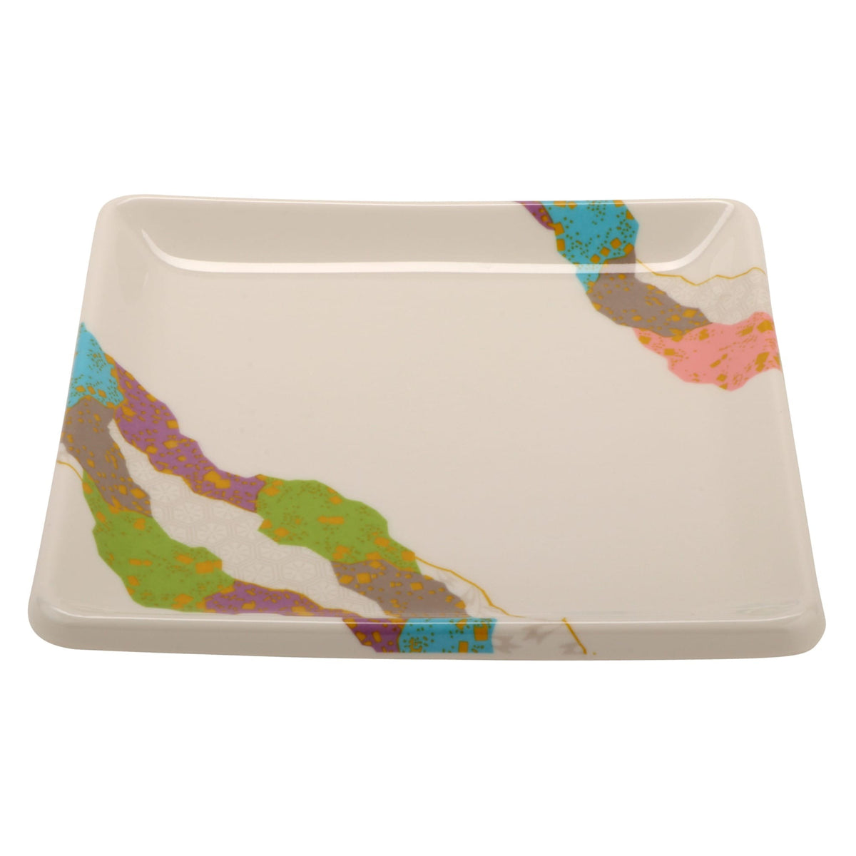 G.E.T. Enterprises 252-18-CO GET Contemporary Melamine Plate, 7" x 7", White, 12/Pack - Default Title
