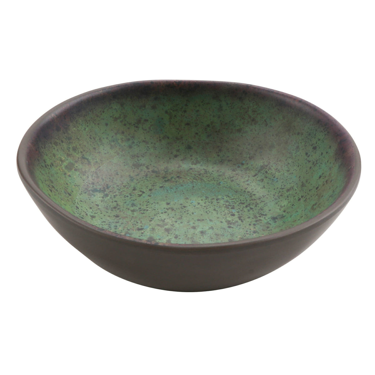 cheforward 38769 Savor Melamine Bowl, 8 oz., 12/Case - Brown Green