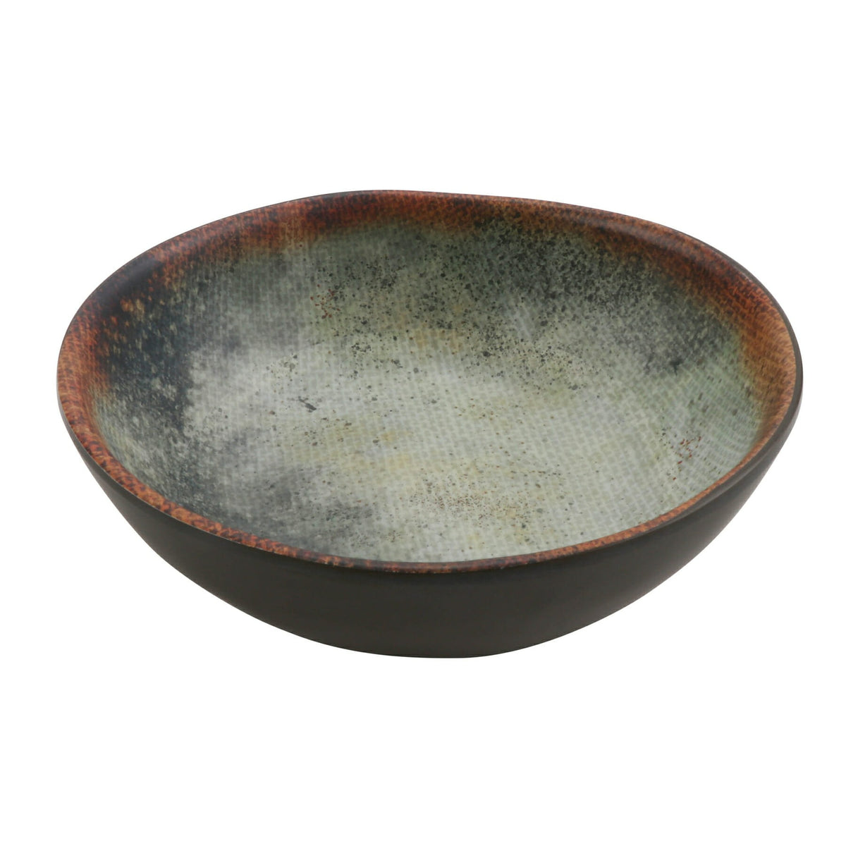 cheforward 38769 Savor Melamine Bowl, 8 oz., 12/Case - Brown Gray