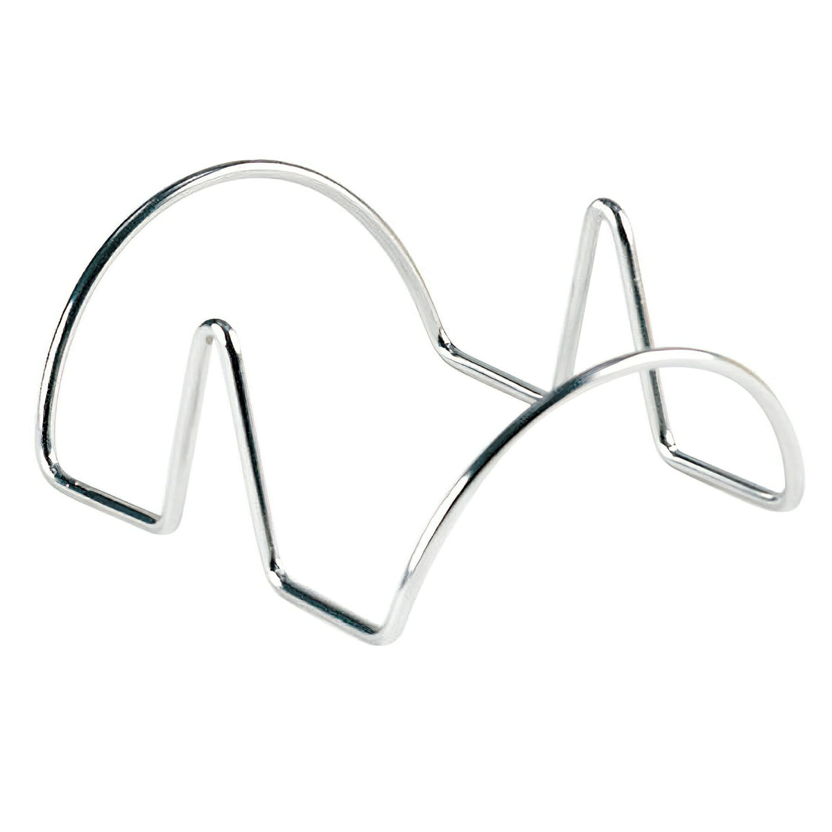G.E.T. Enterprises Stainless Steel Taco Holder, Half Size, Silver - 4 1/4"